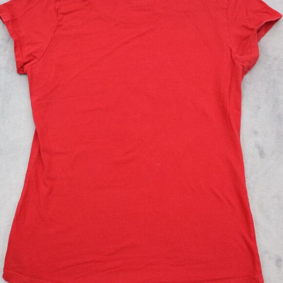 Disney Shirt Kids L 11 to 13 Red Mickey Mouse Print Short Sleeve Graphic Tee - Picture 9 of 10